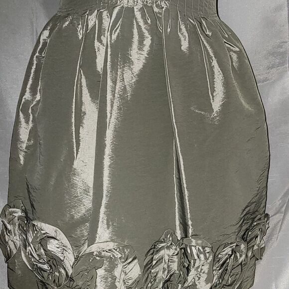 * * MAX and CLEO black and silver Cocktail PROM Dress - Picture 5 of 8